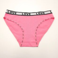 Γυναικείο Βαμβακερό Εσώρουχο Σλιπ Love, Ροζ