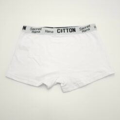 Γυναικείο Βαμβακερό Εσώρουχο Boxer με Λευκό Λάστιχο, Λευκό