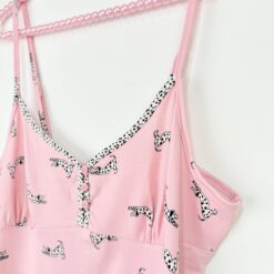 Σετ Γυναικείες Πιτζάμες Babydoll Τοπάκι και Σορτσάκι Slim Fit, Ροζ