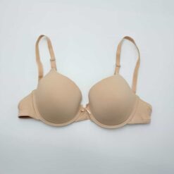 Σουτιέν Στράπλες Push Up με μέτρια Ενίσχυση και Μπανέλα Cup C, Μπεζ