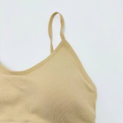Μπουστάκι Ριπ με ελαστικές Τιράντες και λεπτή αφαιρούμενη Ενίσχυση, Μπεζ