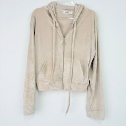 Σετ Γυναικείες Φόρμες Βελουτέ Καμπάνα Regular Fit, Μπεζ