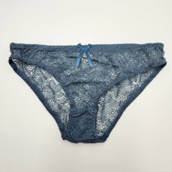 Σετ Γυναικείων Εσωρούχων με Δαντέλα Σουτιέν και Κιλοτάκι, Σκούρο Μπλε