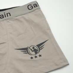 Ανδρικό Βαμβακερό Εσώρουχο Μπόξερ Slim Fit, Γκρι Μπεζ
