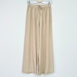 Γυναικείο Παντελόνι Πιτζάμας Μονόχρωμο Regular Fit, Μπεζ