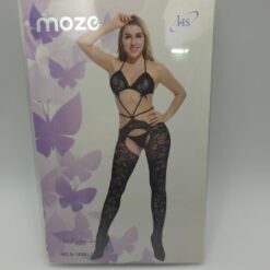 Σέξι Διχτυωτά Εσώρουχα με Ζαρτιέρες, Μαύρο
