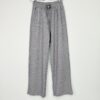 Γυναικείο Παντελόνι Πιτζάμας Wide Leg Ριπ Regular Fit, Γκρι