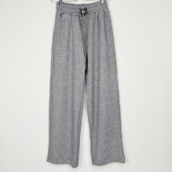 Γυναικείο Παντελόνι Πιτζάμας Wide Leg Ριπ Regular Fit, Γκρι