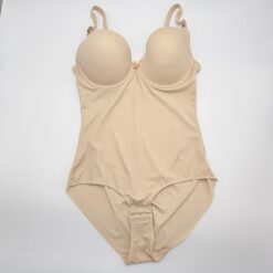 Γυναικείο Κορμάκι Σύσφιξης Shapewear Λαστέξ χωρίς Ραφές στο τελείωμα Slim Fit, Μπεζ