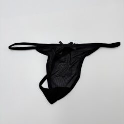 Σετ Γυναικεία Εσώρουχα Κορσές Φλοράλ με Ζαρτιέρες και String, Μαύρο