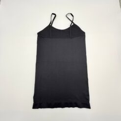 Γυναικείο Ελαστικό Φανελάκι Body Shape με λεπτή Τιράντα, Μαύρο