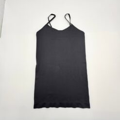 Γυναικείο Ελαστικό Φανελάκι Body Shape με λεπτή Τιράντα, Μαύρο