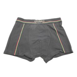 Ανδρικό Βαμβακερό Εσώρουχο Μπόξερ Slim Fit, Γκρι Ανθρακί