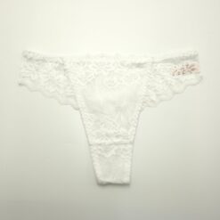 Γυναικείο Εσώρουχο Στρινγκ Δαντελωτό, Λευκό