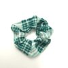 Λαστιχάκι Μαλλιών Σούρα Scrunchie Καρό, Πράσινο