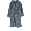 Ανδρική Ρόμπα Fleece με Ζώνη, Εσωτερικά Κορδόνια και Τσέπες Slim Fit, Γκρι
