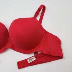 Σουτιέν Push Up με μέτρια Ενίσχυση και Μπανέλα Cup D, Κόκκινο