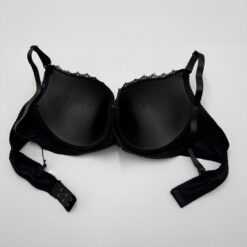 Σουτιέν Push Up με μέτρια Ενίσχυση και Μπανέλα Cup C, Μαύρο