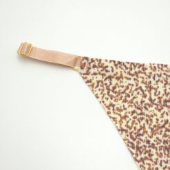Γυναικείο Εσώρουχο Στρινγκ Ριπ Ψηλόμεσο Animal Print, Εκρού