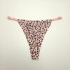 Γυναικείο Εσώρουχο Στρινγκ Ριπ Ψηλόμεσο Animal Print, Ροζ