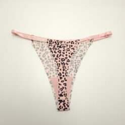 Γυναικείο Εσώρουχο Στρινγκ Ριπ Ψηλόμεσο Animal Print, Ροζ