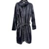 Ρόμπα Unisex Μονόχρωμη Fleece Μακριά με Φερμουάρ Regular Fit, Γκρι
