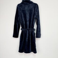 Ρόμπα Unisex Μονόχρωμη Fleece Μακριά με Φερμουάρ Regular Fit, Μπλε Μαρέν