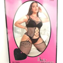 Σέξι Διχτυωτά Εσώρουχα Plus Size, Μαύρο