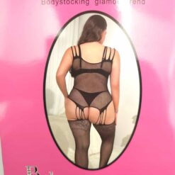 Σέξι Διχτυωτά Εσώρουχα Plus Size, Μαύρο