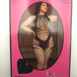 Σέξι Διχτυωτά Εσώρουχα Plus Size, Μαύρο