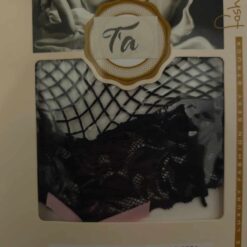 Σέξι Διχτυωτό Καλσόν με Ζαρτιέρες, Μαύρο
