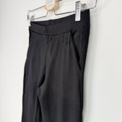 Γυναικείο Βαμβακερό Παντελόνι Κολάν Regular Fit, Μαύρο