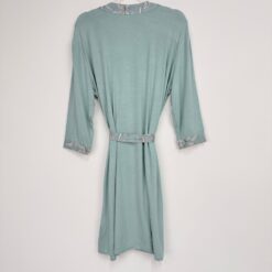 Γυναικεία Βαμβακερή Μονόχρωμη Ρόμπα Regular Fit, Μέντα