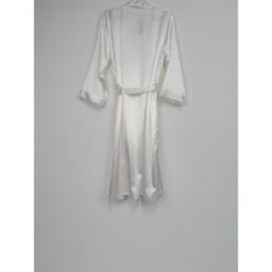 Νυφική Ρόμπα Σατέν Regular Fit, Λευκό