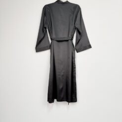 Γυναικεία Ρόμπα Σατέν Regular Fit, Μαύρο