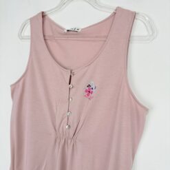 Γυναικείο Νυχτικό Αμάνικο Regular Fit, Σάπιο Μήλο