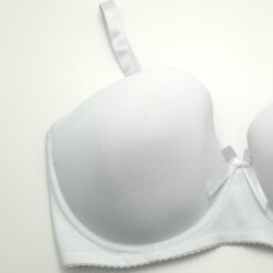 Σουτιέν Push Up με λεπτή Ενίσχυση και Μπανέλα Cup F, Λευκό