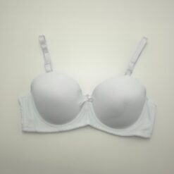 Σουτιέν Push Up με μέτρια Ενίσχυση και Μπανέλα Cup D, Λευκό