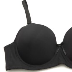 Σουτιέν Push Up με μέτρια Ενίσχυση και Μπανέλα Cup D, Μαύρο