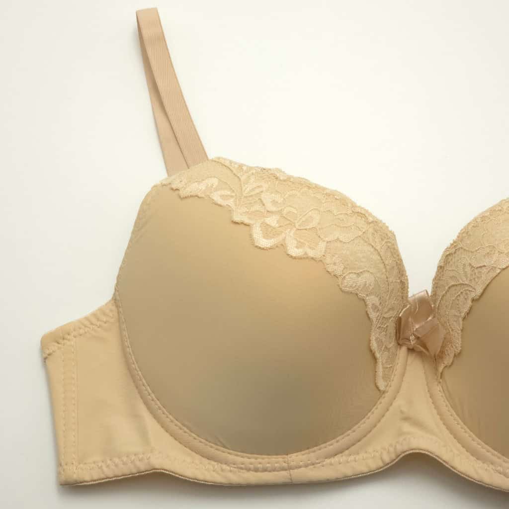 Σουτιέν Push Up με μέτρια Ενίσχυση και Μπανέλα Cup C, Μπεζ