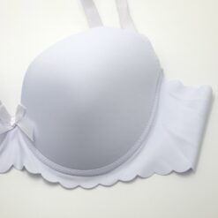 Σουτιέν Push Up με μέτρια Ενίσχυση Cup D, Λευκό