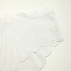 Γυναικείο Βαμβακερό Ριπ Εσώρουχο Σλιπ χωρίς Ραφές, Λευκό