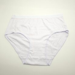 Γυναικείο Βαμβακερό Εσώρουχο Σλιπ Plus Size, Λευκό