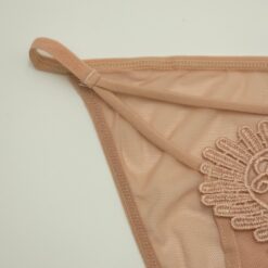 Γυναικείο Διχτυωτό Εσώρουχο Σλιπ Διάφανο, Μπεζ