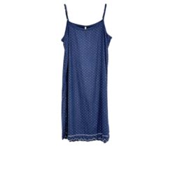 Γυναικείο Νυχτικό Πουά Regular Fit, Μπλε Μαρέν
