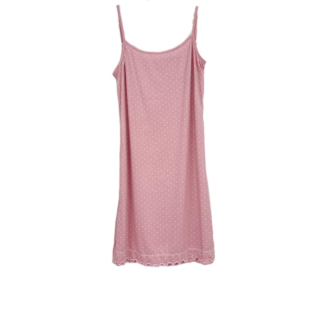Γυναικείο Νυχτικό Πουά Regular Fit, Ροζ