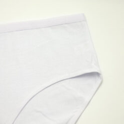 Γυναικείο Βαμβακερό Εσώρουχο Σλιπ Plus Size, Λευκό
