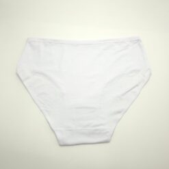 Γυναικείο Βαμβακερό Εσώρουχο Σλιπ Plus Size, Λευκό
