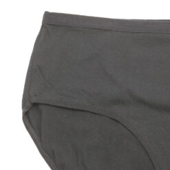 Γυναικείο Βαμβακερό Εσώρουχο Σλιπ Plus Size, Μαύρο
