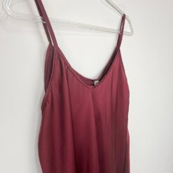 Γυναικείο Φόρεμα Maxi Σατέν Regular Fit, Μπορντό